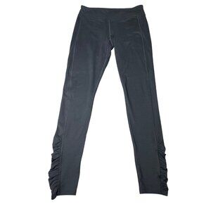 Mountain Hardwear Women's S/P Black Ruched Leggings Pants Stretch Activewear Sma